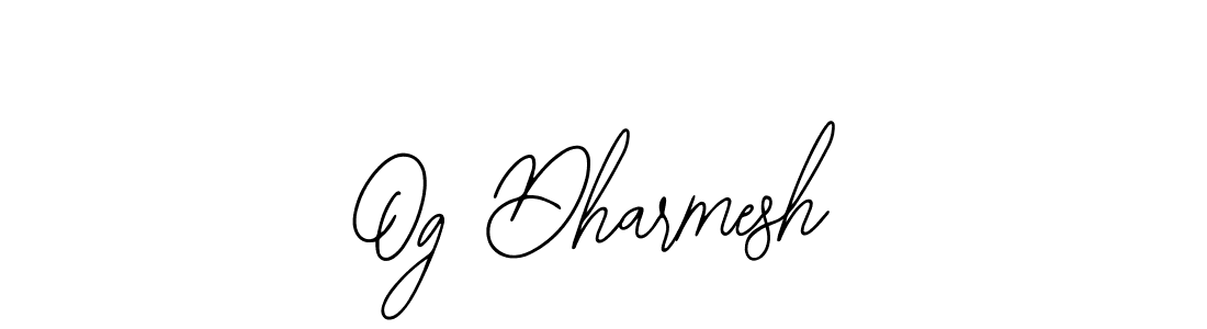 Also You can easily find your signature by using the search form. We will create Og Dharmesh name handwritten signature images for you free of cost using Bearetta-2O07w sign style. Og Dharmesh signature style 12 images and pictures png