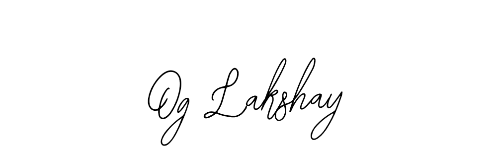 How to make Og Lakshay signature? Bearetta-2O07w is a professional autograph style. Create handwritten signature for Og Lakshay name. Og Lakshay signature style 12 images and pictures png