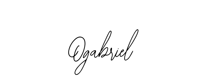 Make a beautiful signature design for name Ogabriel. With this signature (Bearetta-2O07w) style, you can create a handwritten signature for free. Ogabriel signature style 12 images and pictures png