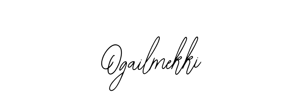 if you are searching for the best signature style for your name Ogailmekki. so please give up your signature search. here we have designed multiple signature styles  using Bearetta-2O07w. Ogailmekki signature style 12 images and pictures png
