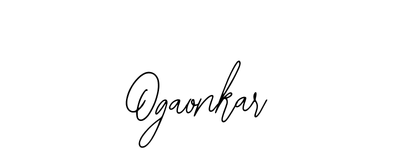 Make a beautiful signature design for name Ogaonkar. With this signature (Bearetta-2O07w) style, you can create a handwritten signature for free. Ogaonkar signature style 12 images and pictures png