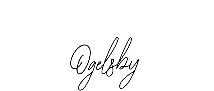 How to make Ogelsby name signature. Use Bearetta-2O07w style for creating short signs online. This is the latest handwritten sign. Ogelsby signature style 12 images and pictures png