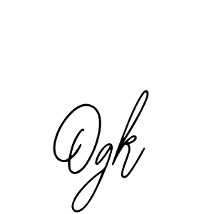 Make a beautiful signature design for name Ogk. With this signature (Bearetta-2O07w) style, you can create a handwritten signature for free. Ogk signature style 12 images and pictures png