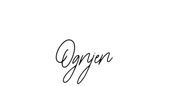 if you are searching for the best signature style for your name Ognjen. so please give up your signature search. here we have designed multiple signature styles  using Bearetta-2O07w. Ognjen signature style 12 images and pictures png