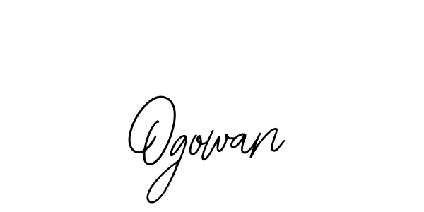 if you are searching for the best signature style for your name Ogowan. so please give up your signature search. here we have designed multiple signature styles  using Bearetta-2O07w. Ogowan signature style 12 images and pictures png