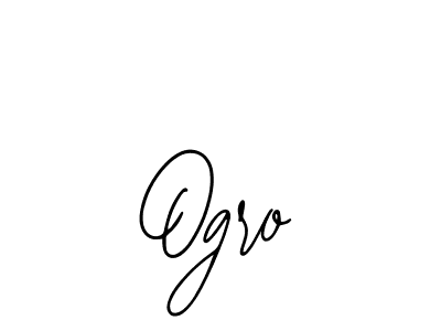 Bearetta-2O07w is a professional signature style that is perfect for those who want to add a touch of class to their signature. It is also a great choice for those who want to make their signature more unique. Get Ogro name to fancy signature for free. Ogro signature style 12 images and pictures png