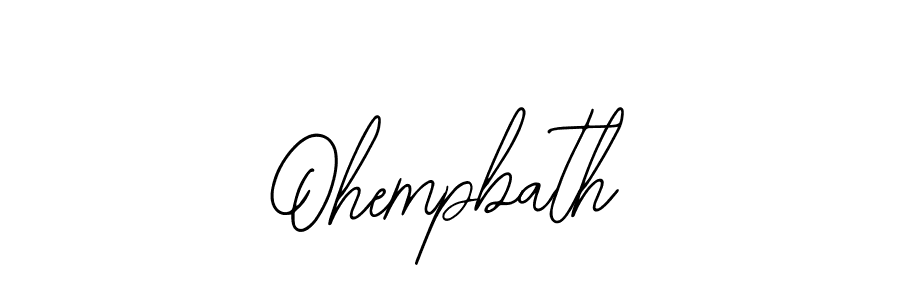 How to Draw Ohempbath signature style? Bearetta-2O07w is a latest design signature styles for name Ohempbath. Ohempbath signature style 12 images and pictures png