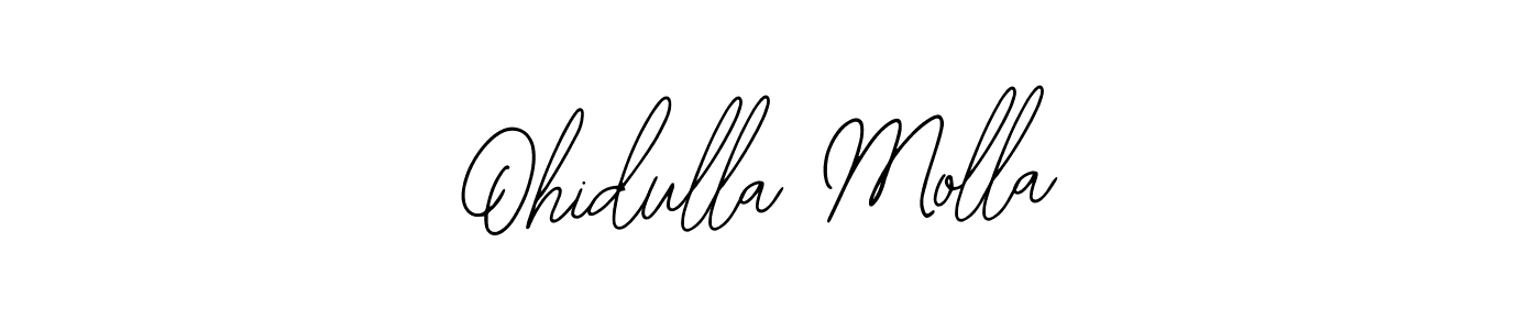 How to make Ohidulla Molla name signature. Use Bearetta-2O07w style for creating short signs online. This is the latest handwritten sign. Ohidulla Molla signature style 12 images and pictures png
