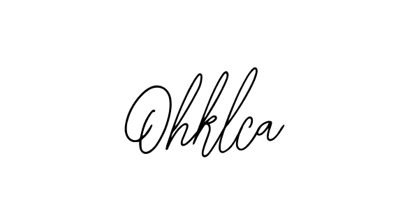 How to make Ohklca name signature. Use Bearetta-2O07w style for creating short signs online. This is the latest handwritten sign. Ohklca signature style 12 images and pictures png