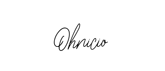 Use a signature maker to create a handwritten signature online. With this signature software, you can design (Bearetta-2O07w) your own signature for name Ohnicio. Ohnicio signature style 12 images and pictures png