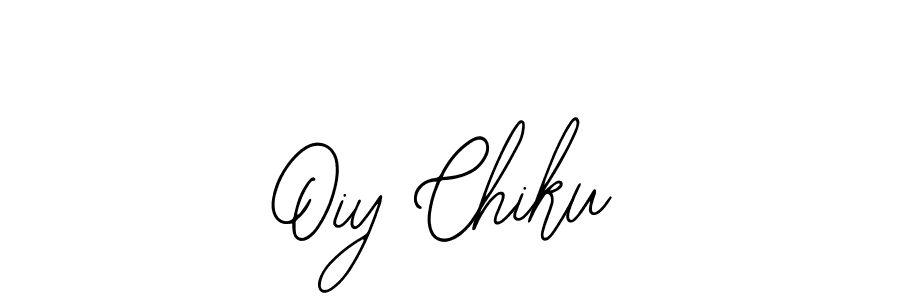 How to make Oiy Chiku name signature. Use Bearetta-2O07w style for creating short signs online. This is the latest handwritten sign. Oiy Chiku signature style 12 images and pictures png