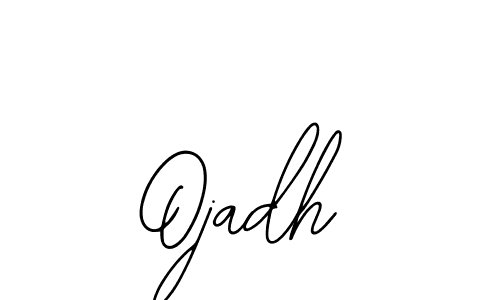 Use a signature maker to create a handwritten signature online. With this signature software, you can design (Bearetta-2O07w) your own signature for name Ojadh. Ojadh signature style 12 images and pictures png