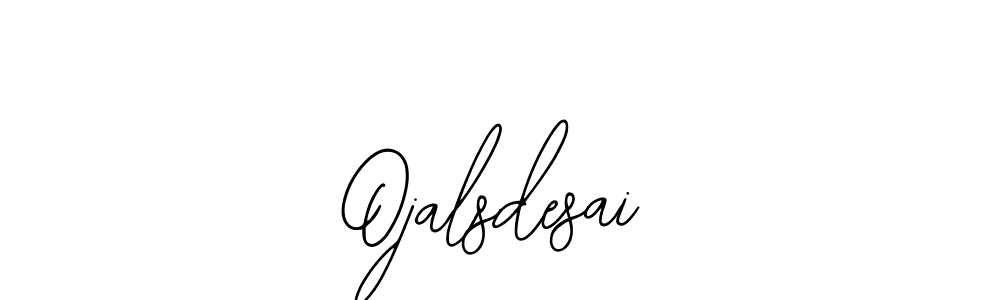 The best way (Bearetta-2O07w) to make a short signature is to pick only two or three words in your name. The name Ojalsdesai include a total of six letters. For converting this name. Ojalsdesai signature style 12 images and pictures png