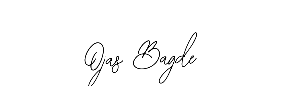 You should practise on your own different ways (Bearetta-2O07w) to write your name (Ojas Bagde) in signature. don't let someone else do it for you. Ojas Bagde signature style 12 images and pictures png