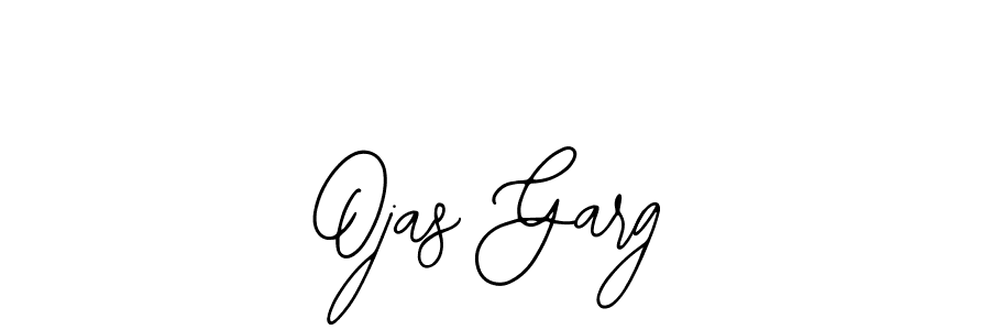 How to make Ojas Garg name signature. Use Bearetta-2O07w style for creating short signs online. This is the latest handwritten sign. Ojas Garg signature style 12 images and pictures png