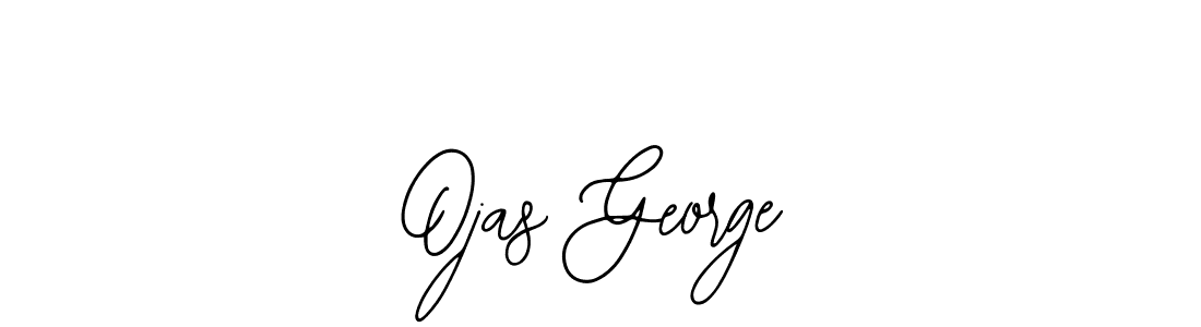 How to make Ojas George name signature. Use Bearetta-2O07w style for creating short signs online. This is the latest handwritten sign. Ojas George signature style 12 images and pictures png