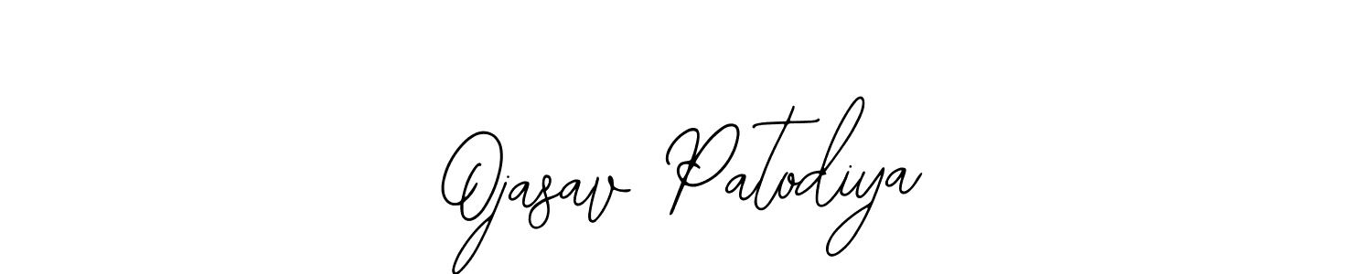 if you are searching for the best signature style for your name Ojasav Patodiya. so please give up your signature search. here we have designed multiple signature styles  using Bearetta-2O07w. Ojasav Patodiya signature style 12 images and pictures png