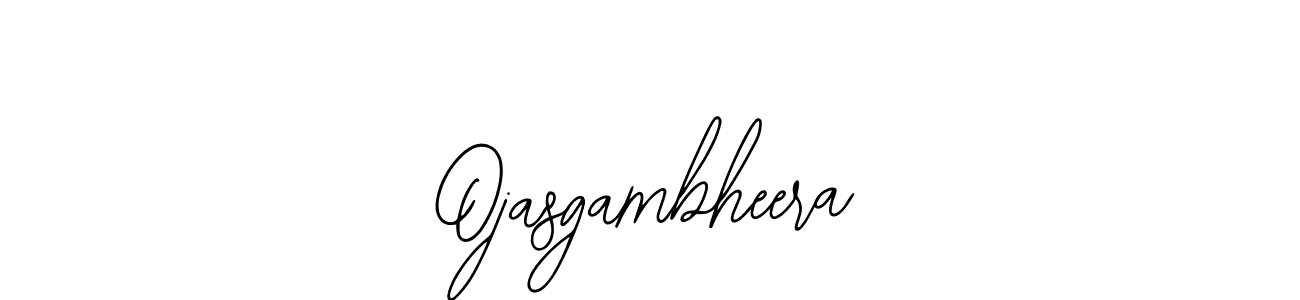 Bearetta-2O07w is a professional signature style that is perfect for those who want to add a touch of class to their signature. It is also a great choice for those who want to make their signature more unique. Get Ojasgambheera name to fancy signature for free. Ojasgambheera signature style 12 images and pictures png