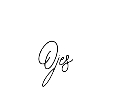 How to make Ojes name signature. Use Bearetta-2O07w style for creating short signs online. This is the latest handwritten sign. Ojes signature style 12 images and pictures png