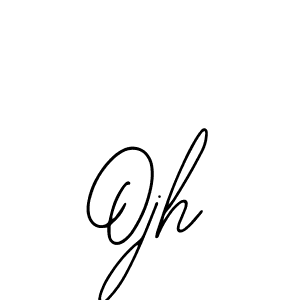 How to Draw Ojh signature style? Bearetta-2O07w is a latest design signature styles for name Ojh. Ojh signature style 12 images and pictures png