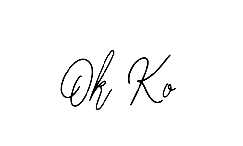 Make a short Ok Ko signature style. Manage your documents anywhere anytime using Bearetta-2O07w. Create and add eSignatures, submit forms, share and send files easily. Ok Ko signature style 12 images and pictures png