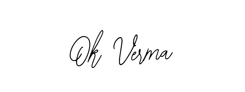 Make a beautiful signature design for name Ok Verma. Use this online signature maker to create a handwritten signature for free. Ok Verma signature style 12 images and pictures png