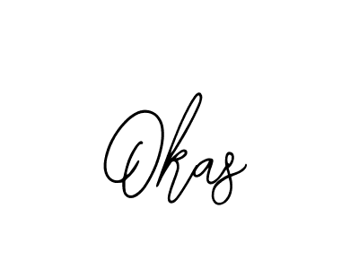 Make a beautiful signature design for name Okas. With this signature (Bearetta-2O07w) style, you can create a handwritten signature for free. Okas signature style 12 images and pictures png
