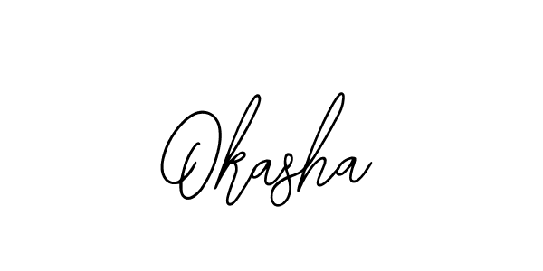 if you are searching for the best signature style for your name Okasha. so please give up your signature search. here we have designed multiple signature styles  using Bearetta-2O07w. Okasha signature style 12 images and pictures png
