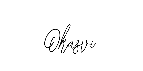 Also You can easily find your signature by using the search form. We will create Okasvi name handwritten signature images for you free of cost using Bearetta-2O07w sign style. Okasvi signature style 12 images and pictures png