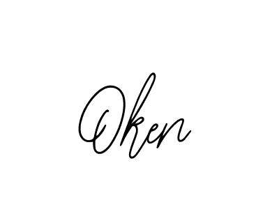 Similarly Bearetta-2O07w is the best handwritten signature design. Signature creator online .You can use it as an online autograph creator for name Oken. Oken signature style 12 images and pictures png