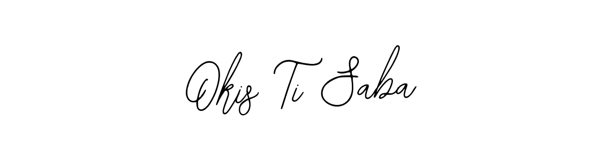 You can use this online signature creator to create a handwritten signature for the name Okis Ti Saba. This is the best online autograph maker. Okis Ti Saba signature style 12 images and pictures png