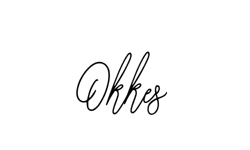Similarly Bearetta-2O07w is the best handwritten signature design. Signature creator online .You can use it as an online autograph creator for name Okkes. Okkes signature style 12 images and pictures png
