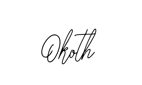 Make a beautiful signature design for name Okoth. Use this online signature maker to create a handwritten signature for free. Okoth signature style 12 images and pictures png