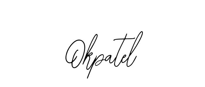 Bearetta-2O07w is a professional signature style that is perfect for those who want to add a touch of class to their signature. It is also a great choice for those who want to make their signature more unique. Get Okpatel name to fancy signature for free. Okpatel signature style 12 images and pictures png