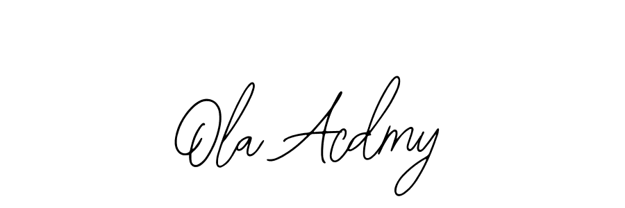 Make a beautiful signature design for name Ola Acdmy. Use this online signature maker to create a handwritten signature for free. Ola Acdmy signature style 12 images and pictures png