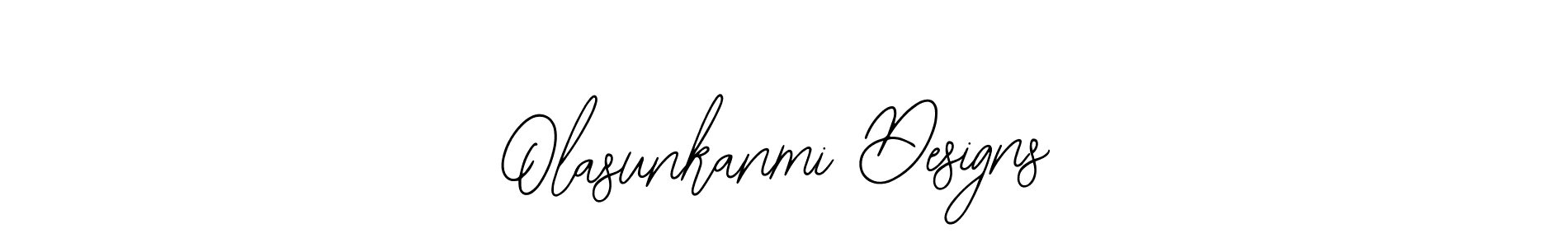 How to make Olasunkanmi Designs signature? Bearetta-2O07w is a professional autograph style. Create handwritten signature for Olasunkanmi Designs name. Olasunkanmi Designs signature style 12 images and pictures png