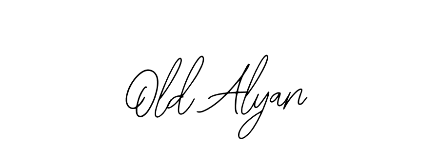 Bearetta-2O07w is a professional signature style that is perfect for those who want to add a touch of class to their signature. It is also a great choice for those who want to make their signature more unique. Get Old Alyan name to fancy signature for free. Old Alyan signature style 12 images and pictures png