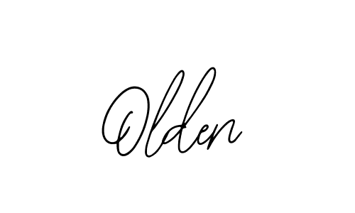 Use a signature maker to create a handwritten signature online. With this signature software, you can design (Bearetta-2O07w) your own signature for name Olden. Olden signature style 12 images and pictures png