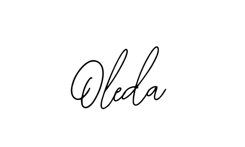 Design your own signature with our free online signature maker. With this signature software, you can create a handwritten (Bearetta-2O07w) signature for name Oleda. Oleda signature style 12 images and pictures png