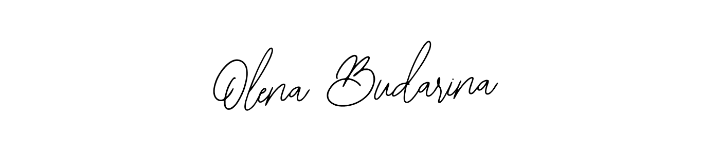 How to make Olena Budarina name signature. Use Bearetta-2O07w style for creating short signs online. This is the latest handwritten sign. Olena Budarina signature style 12 images and pictures png