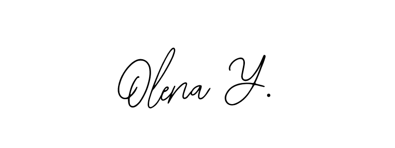 Similarly Bearetta-2O07w is the best handwritten signature design. Signature creator online .You can use it as an online autograph creator for name Olena Y.. Olena Y. signature style 12 images and pictures png