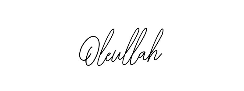 Design your own signature with our free online signature maker. With this signature software, you can create a handwritten (Bearetta-2O07w) signature for name Oleullah. Oleullah signature style 12 images and pictures png