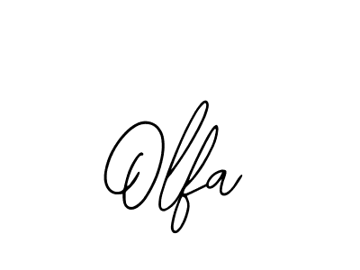 The best way (Bearetta-2O07w) to make a short signature is to pick only two or three words in your name. The name Olfa include a total of six letters. For converting this name. Olfa signature style 12 images and pictures png