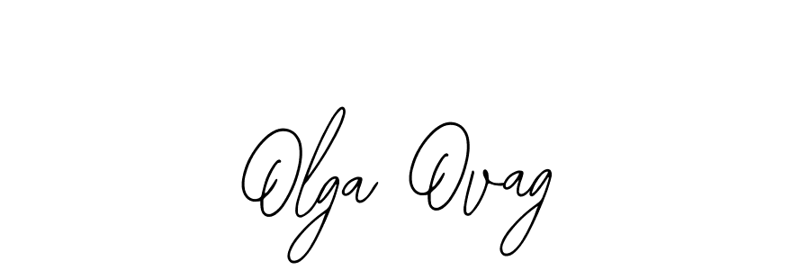 How to make Olga Ovag name signature. Use Bearetta-2O07w style for creating short signs online. This is the latest handwritten sign. Olga Ovag signature style 12 images and pictures png