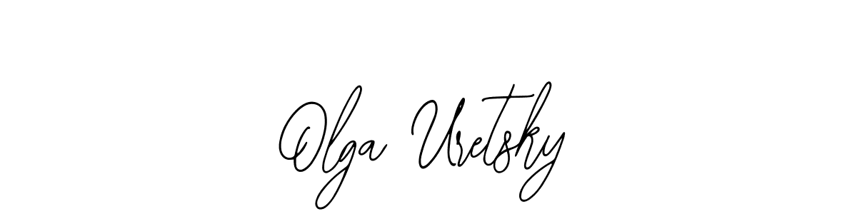 if you are searching for the best signature style for your name Olga Uretsky. so please give up your signature search. here we have designed multiple signature styles  using Bearetta-2O07w. Olga Uretsky signature style 12 images and pictures png