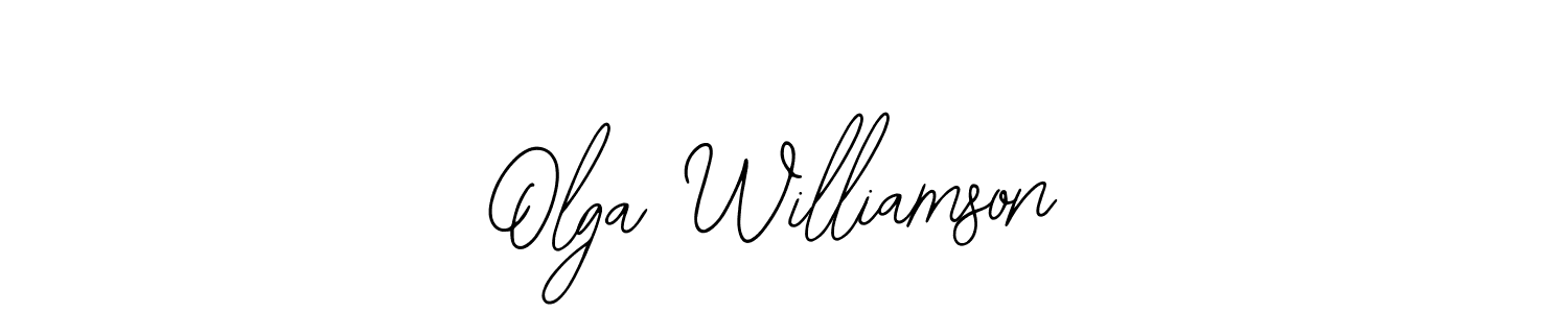 Olga Williamson stylish signature style. Best Handwritten Sign (Bearetta-2O07w) for my name. Handwritten Signature Collection Ideas for my name Olga Williamson. Olga Williamson signature style 12 images and pictures png