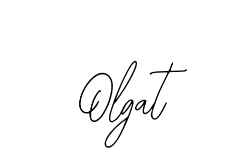 How to make Olgat name signature. Use Bearetta-2O07w style for creating short signs online. This is the latest handwritten sign. Olgat signature style 12 images and pictures png