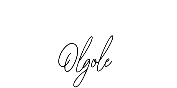 Make a beautiful signature design for name Olgole. With this signature (Bearetta-2O07w) style, you can create a handwritten signature for free. Olgole signature style 12 images and pictures png