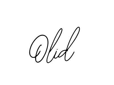 How to make Olid name signature. Use Bearetta-2O07w style for creating short signs online. This is the latest handwritten sign. Olid signature style 12 images and pictures png