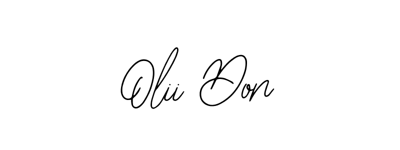 How to make Olii Don name signature. Use Bearetta-2O07w style for creating short signs online. This is the latest handwritten sign. Olii Don signature style 12 images and pictures png
